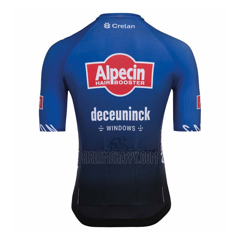 Alpecin-deceuninck Cycling Jersey Bib Short 2023 Short Sleeve Blue